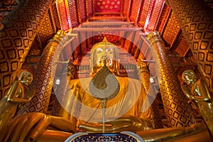 Luang Pho Tho, Wat Phanan Choeng,Ayutthaya,Thailand