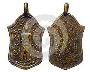 Luang Phor Toh, Amulet from Wat Wihan Thong. Chai Nat Province, Thailand