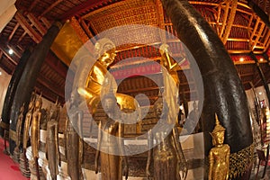 Luang Phor Tor is the main golden Buddha of church in Wat Visounarath and the Largest Buddha in Luang Prabang city.