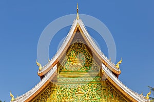 Luang Prabang, Laos: roof of a buddhist temple