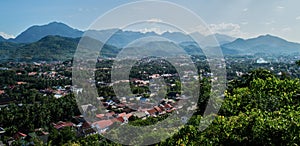 Luang Prabang Seen from the Top of Phousi Hill, Laos