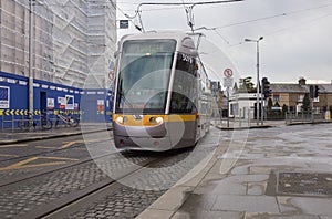 Luas, tram light rail system. Dublin, Ireland