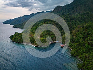 Lubang Buaya Beach in Morella, Central Maluku photo