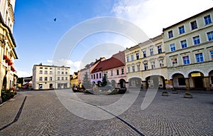 Lubawka, Poland, town main square