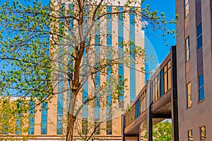 Lubbock County buildings connect with walkway in Texas