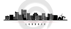 Lubbock skyline horizontal banner.