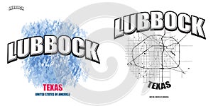 Lubbock, Texas, two logo artworks