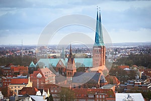 Lubeck city in Schleswig-Holstein, Germany