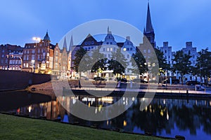 Lubeck and Trave River