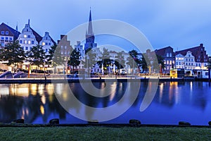 Lubeck and Trave River photo