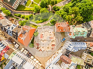 Lublin - the old city from the air. After Farze Square and other tourist attractions - the view from the air.