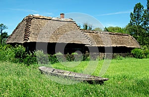 Lublin, Poland: Farmstead with Thatched Roof photo