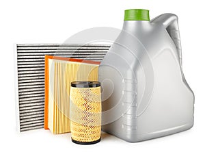 lubricant canister, and air filters, service parts