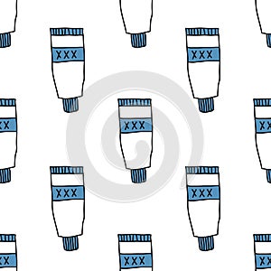 Lubricant seamless doodle pattern