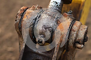 Lubrication grease dirty on machine