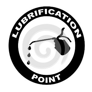 Lubrication sign photo