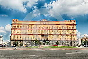 Lubyanka Building, iconic KGB former headquarters, Moscow, Russia