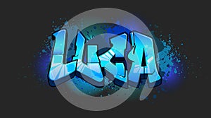 Luca Graffiti Name Design