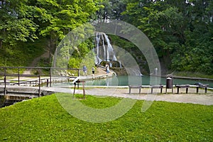 Lucansky waterfall - located in the middle of the village Lucny in Liptov. It is 12 meters high, cascading and falls from the edge