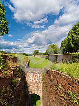 Lucca city walls park