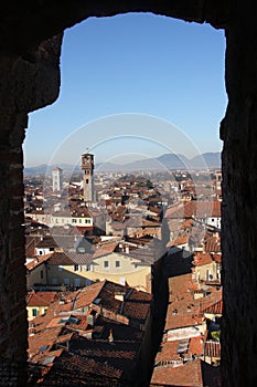 Lucca`s downtown landscape