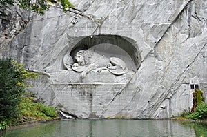 Lucerne`s Lion Monument