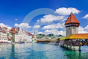 Lucerne, Switzerland - Chapel Bridge photo