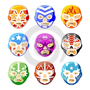 Lucha libre, luchador mexican wrestling masks photo