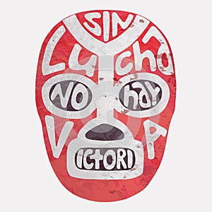 Lucha libre mask. Vector illustration photo