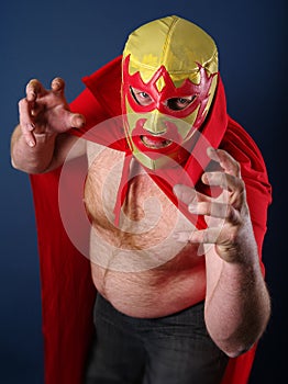 Luchador about to attack photo