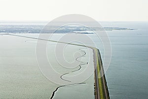 Luchtfoto van Afsluitdijk, Aerial photo of Afsluitdijk