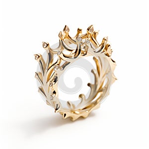 Luciana Taylor Reversible Leaf Filigree Ring - Inspired By Crown photo