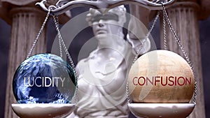Lucidity or Confusion as a choice, two options to choose from photo