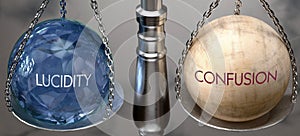 Lucidity or Confusion - weighing two choices, available options photo