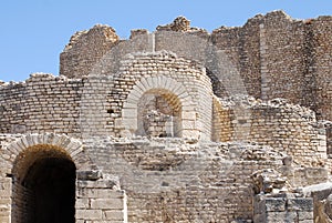 Lucinian or Antonian Bath, Dougga, near TÃ©boursouk, Tunisia