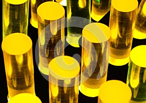 Lucite Pillars on a Lighted Board photo