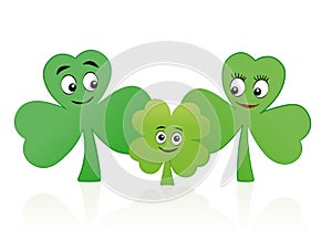 Lucky Child Clover Leaf Family Threesome