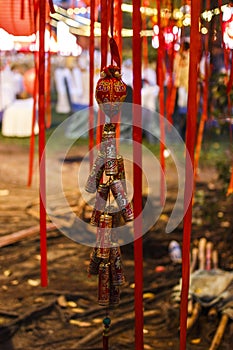 Lucky Chinese new year ornament amulet with `HAPPY NEW YEAR`, `BEST WISH FOR YOU` `PEACEFUL`