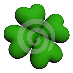 Lucky clover leaf