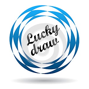 Lucky draw colorful icon