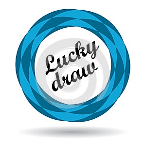 Lucky draw colorful icon