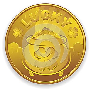 Lucky Gold Coin photo