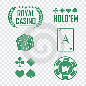 Lucky seven jackpot. Poker club and casino vector