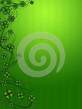 Lucky Shamrock Four Leaf Clover Background