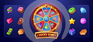 Lucky spin game design elements
