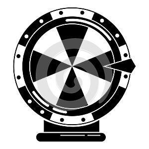 Lucky wheel icon, simple style