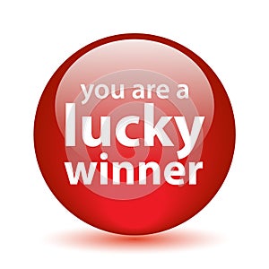 Lucky winner button