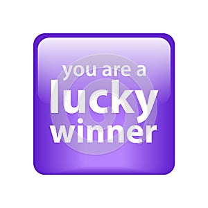 Lucky winner button