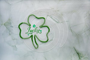 Lucky word - St. Patrick`s day lettering.