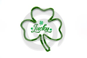 Lucky word - St. Patrick`s day lettering.